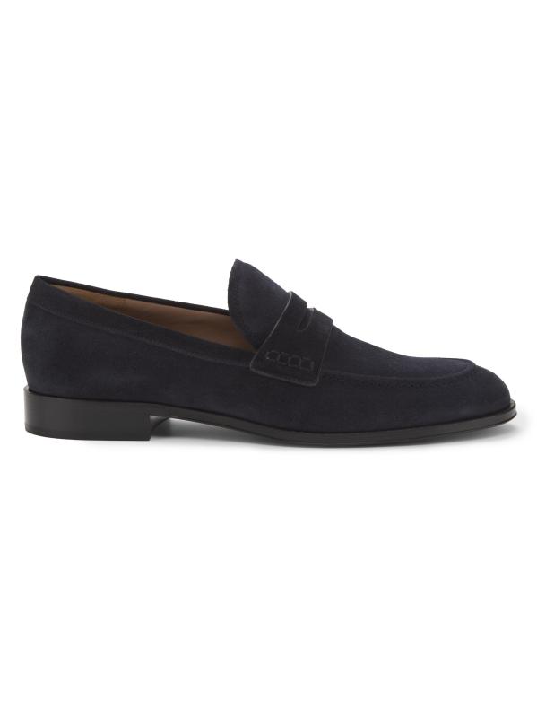 George Suede Penny Loafers