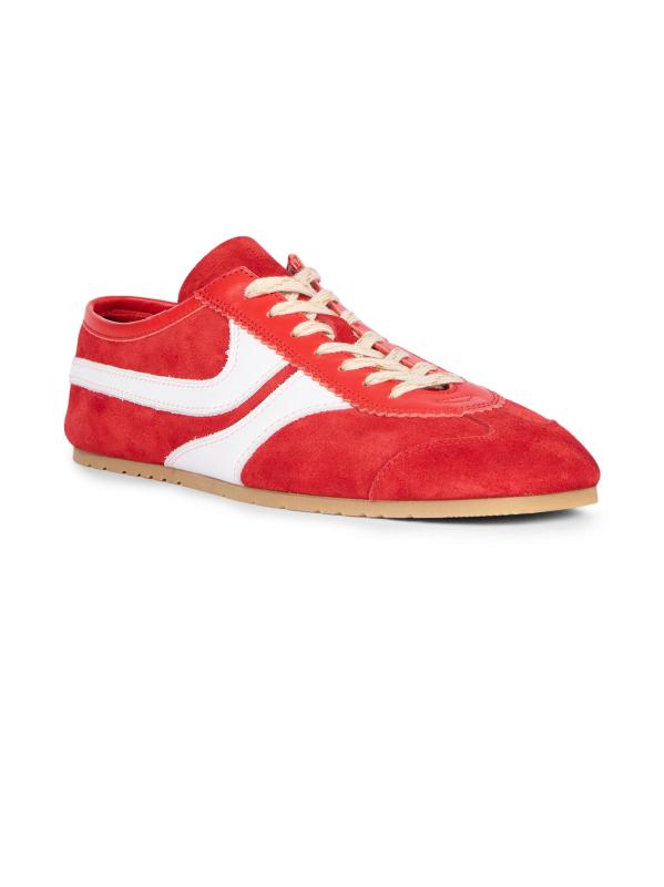 Shop Dries Van Noten - Retro Leather Low-Top Sneakers | Saks Fifth