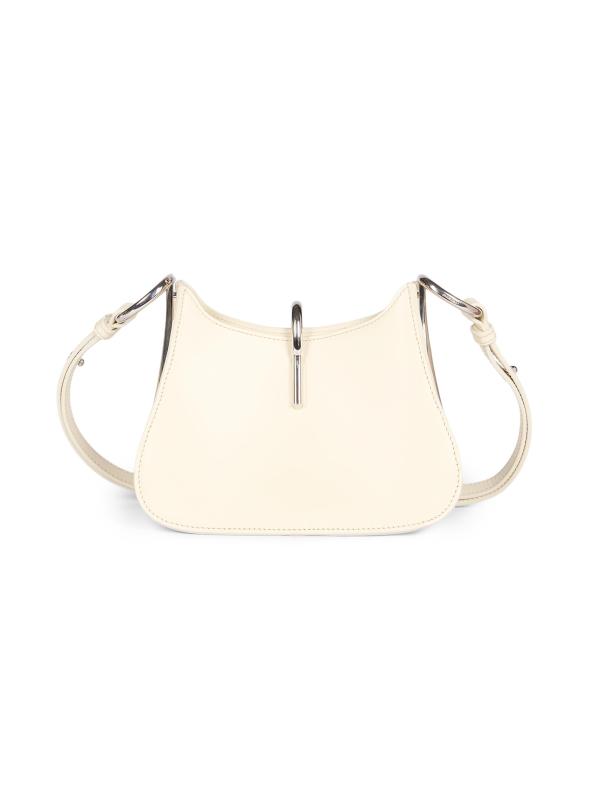 حقيبة كتف جلدية بحلقة صغيرة