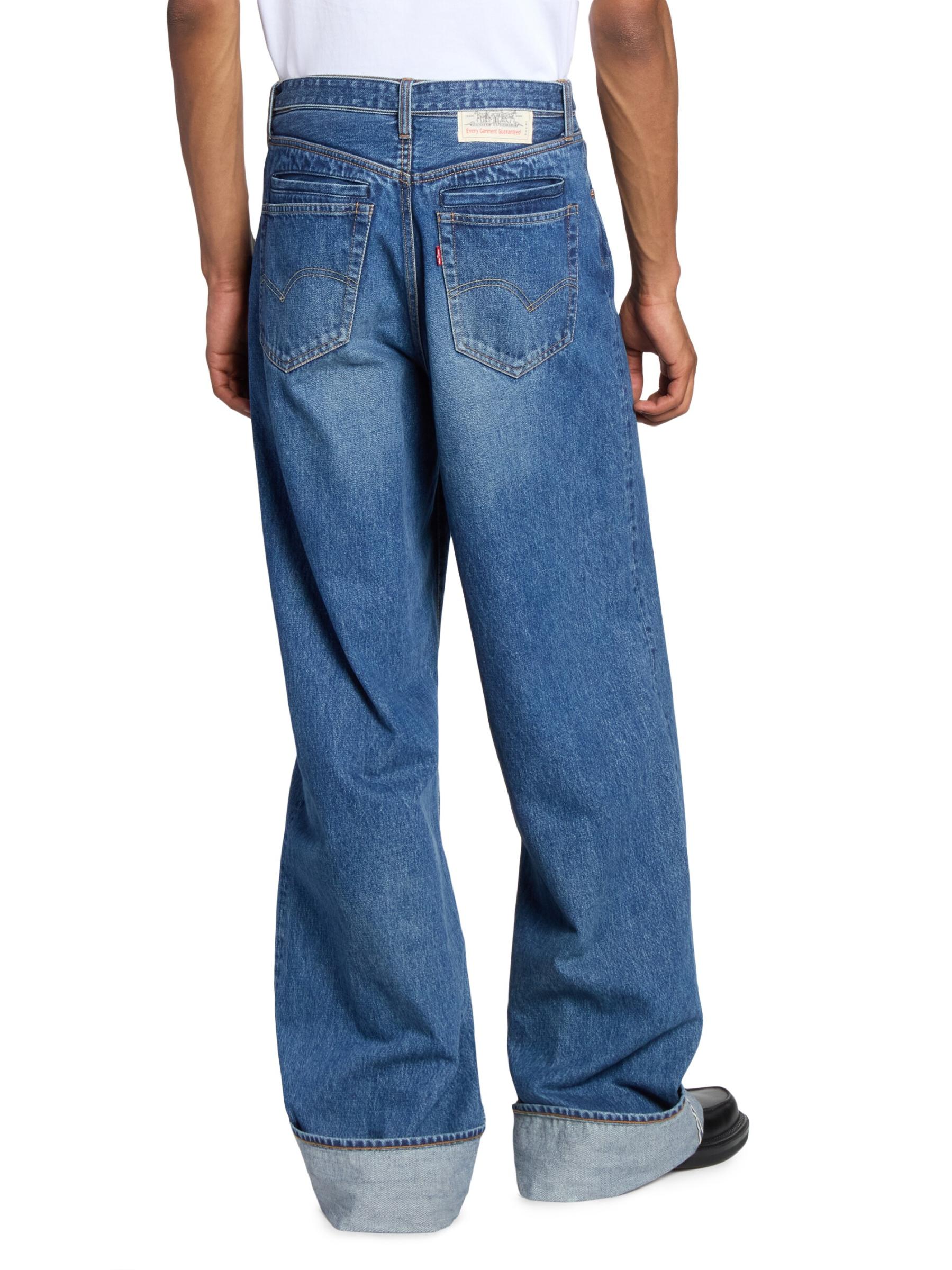 Shop Sacai - Levi's x Sacai Belted Wide-Leg Jeans | Saks