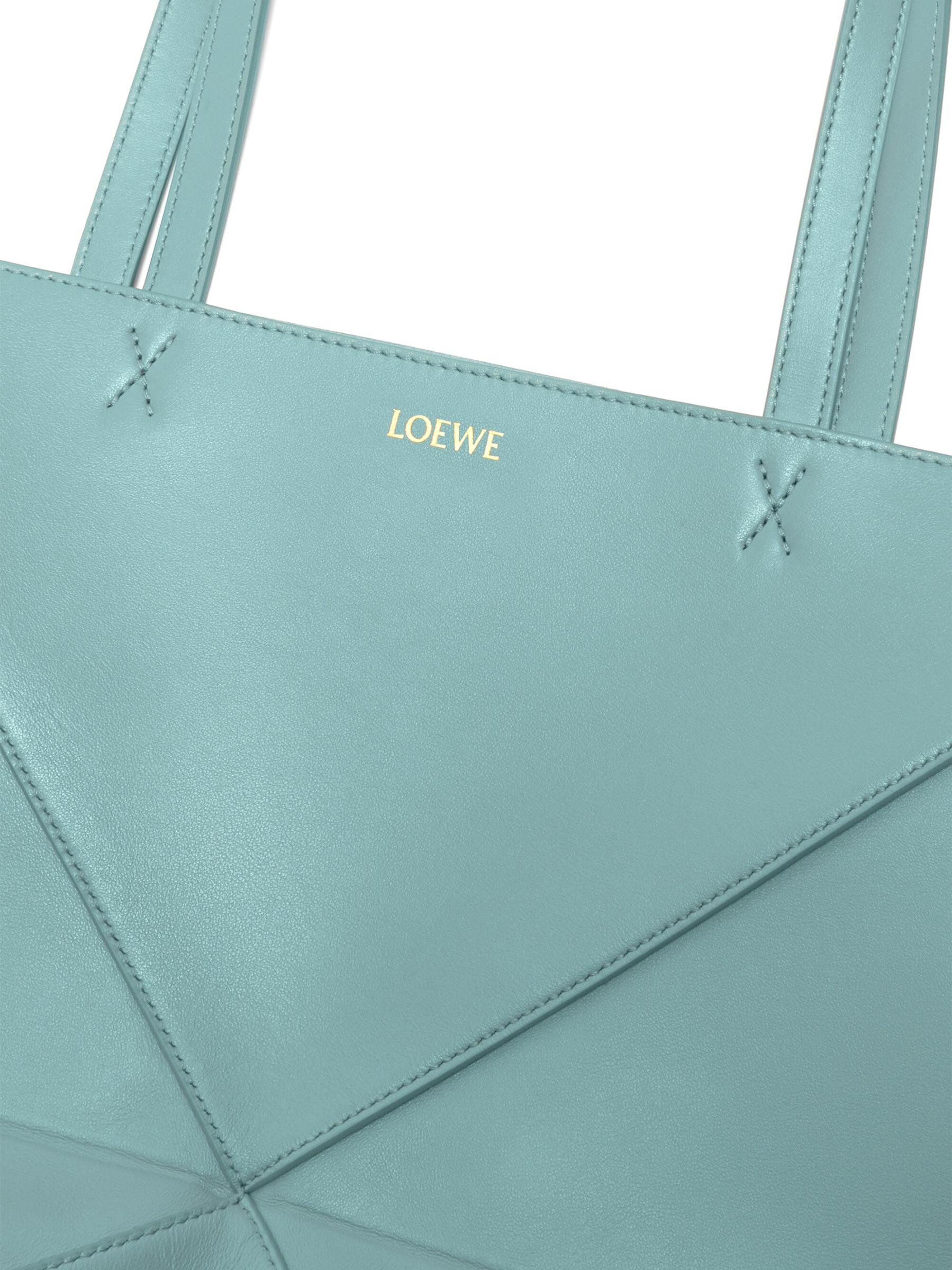 Loewe - パズル シャイニー・レザー・トートバッグ をオンライン