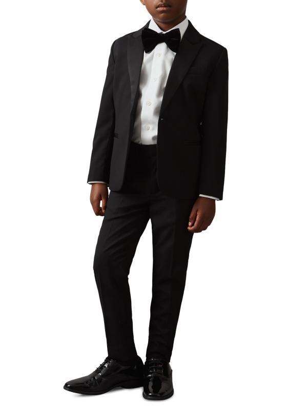 #3: قميص عشاء قطني نحيف من Little Boy
Boys - أبيض