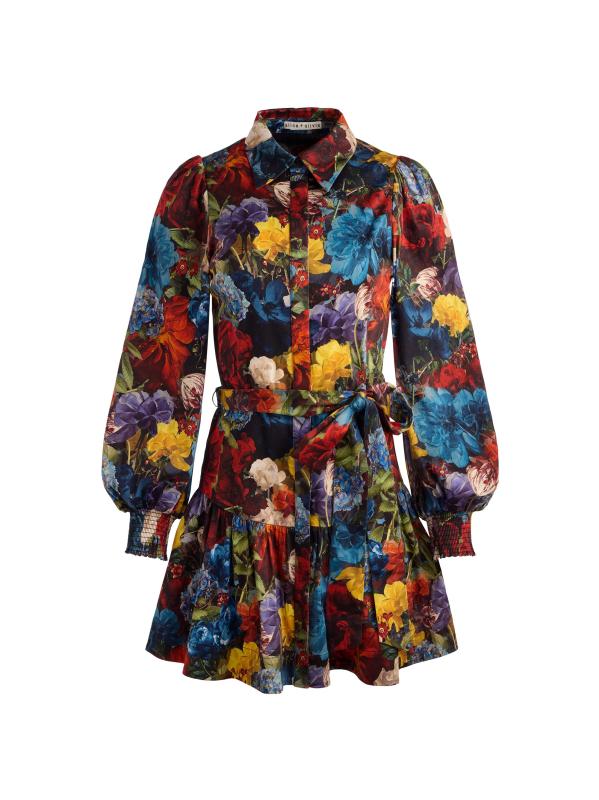 فستان ليلي قصير بقميص بخصر منخفض