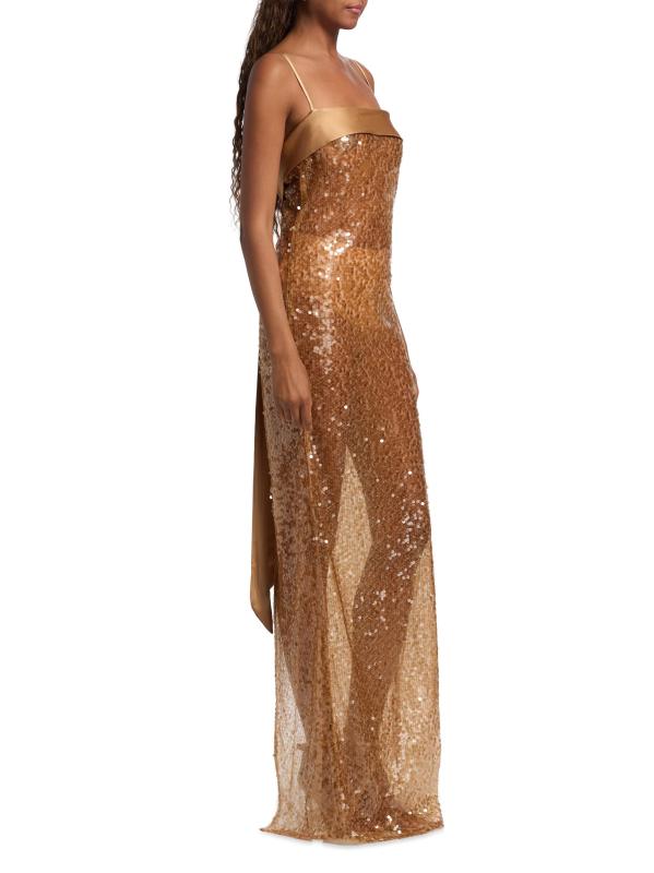 #3: فستان بيليت مزين بالترتر - عسل