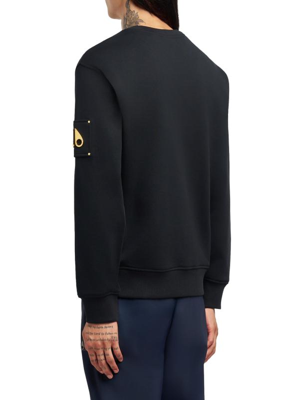 #4: سويت شيرت رياضي من قطن سنايدر بمقاس عادي من انترلوك - أسود