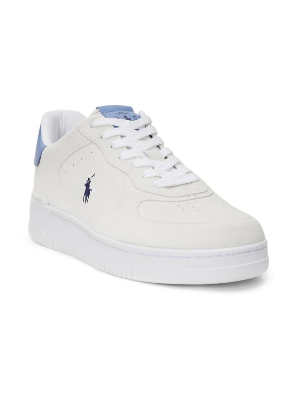 【送料&関税込】Ralph Lauren Masters Court Low-top Sneakers Amazon.com | POLO RALPH LAUREN Masters CRT Cream/Blue/Red 7
