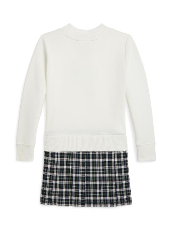 #2: فستان بأكمام طويلة محبوك من الصوف للفتيات الصغيرات والفتيات - نيفيس