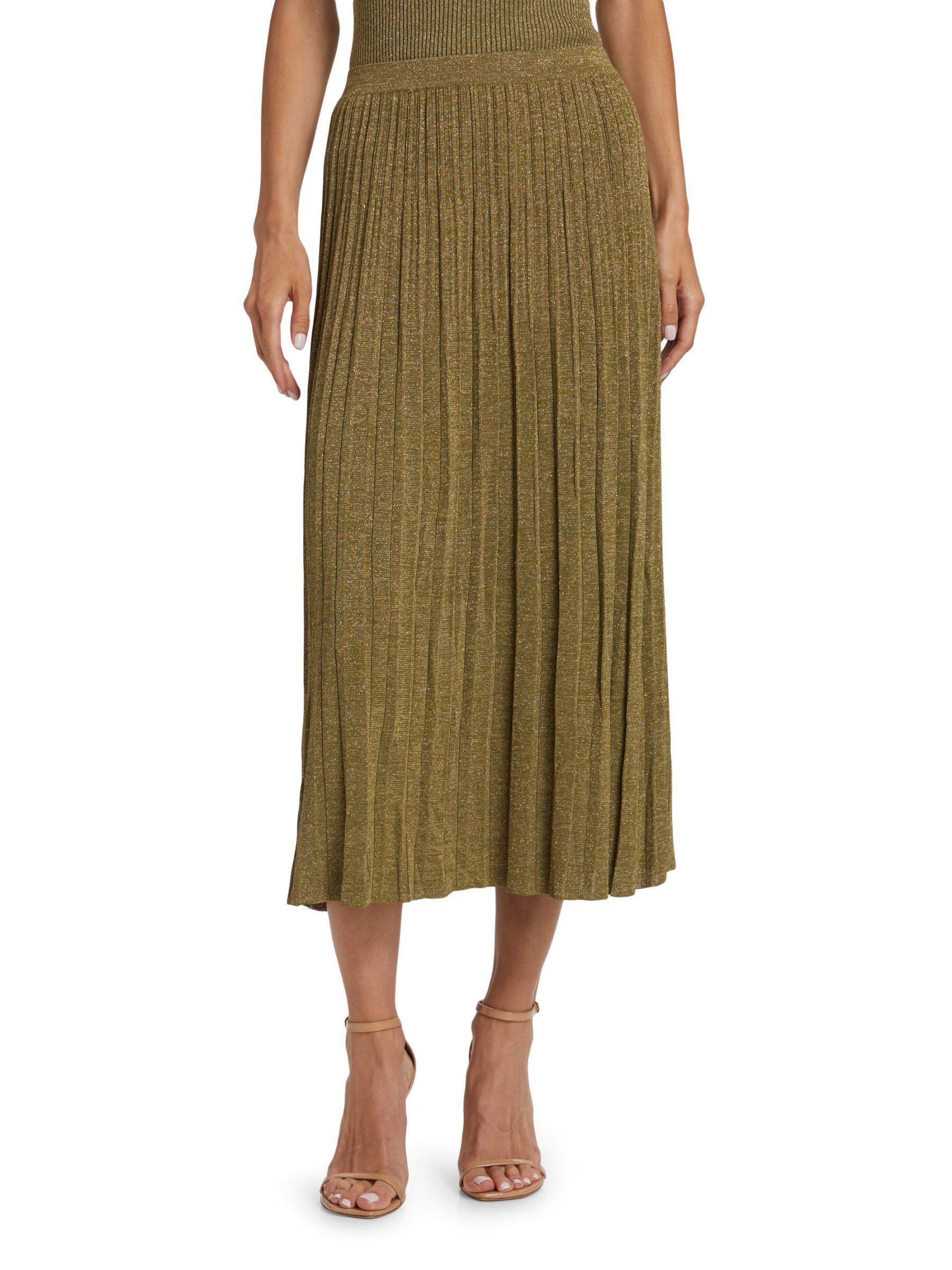 Shop Zimmermann - Wylie Metallic Knit Midi-Skirt | Saks