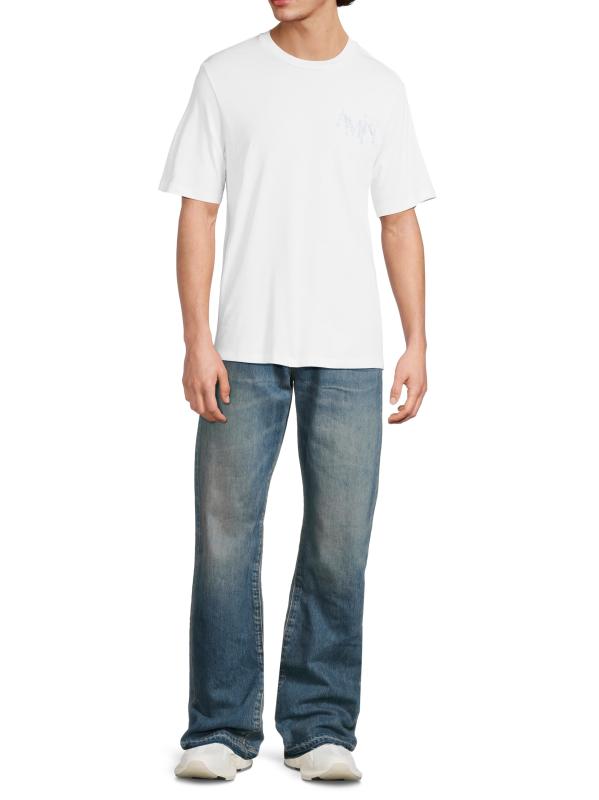 ♦AMIRI♦千鳥格子ロゴ・コットンTシャツ Amiri - 千鳥格子ロゴ・コットンTシャツ をオンライン購入