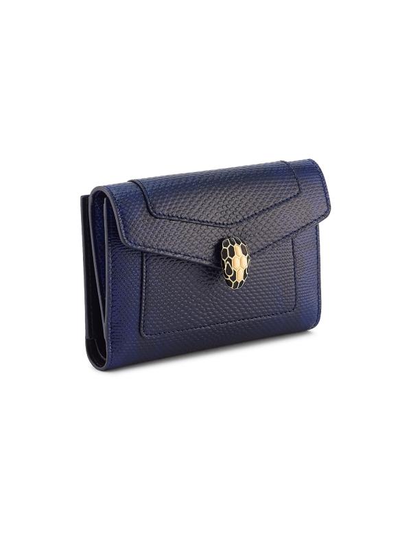 Serpenti Forever Embossed Leather Pochette