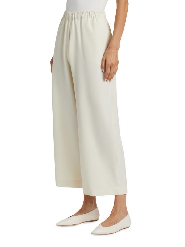Shop Fabiana Filippi - Tecno Cropped Wide-Leg Trousers