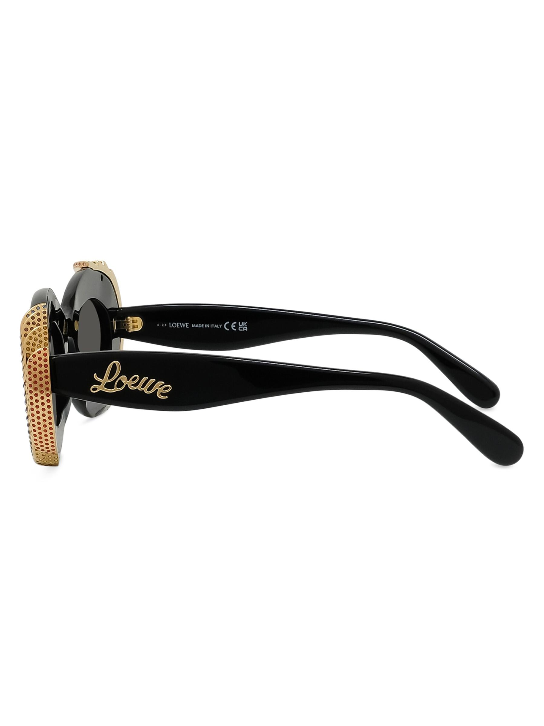 Loewe ロエベ LOEWE x Paula's Ibiza 47MM Oval サングラス Shop Loewe - LOEWE x Paula's Ibiza 47MM Oval Sunglasses