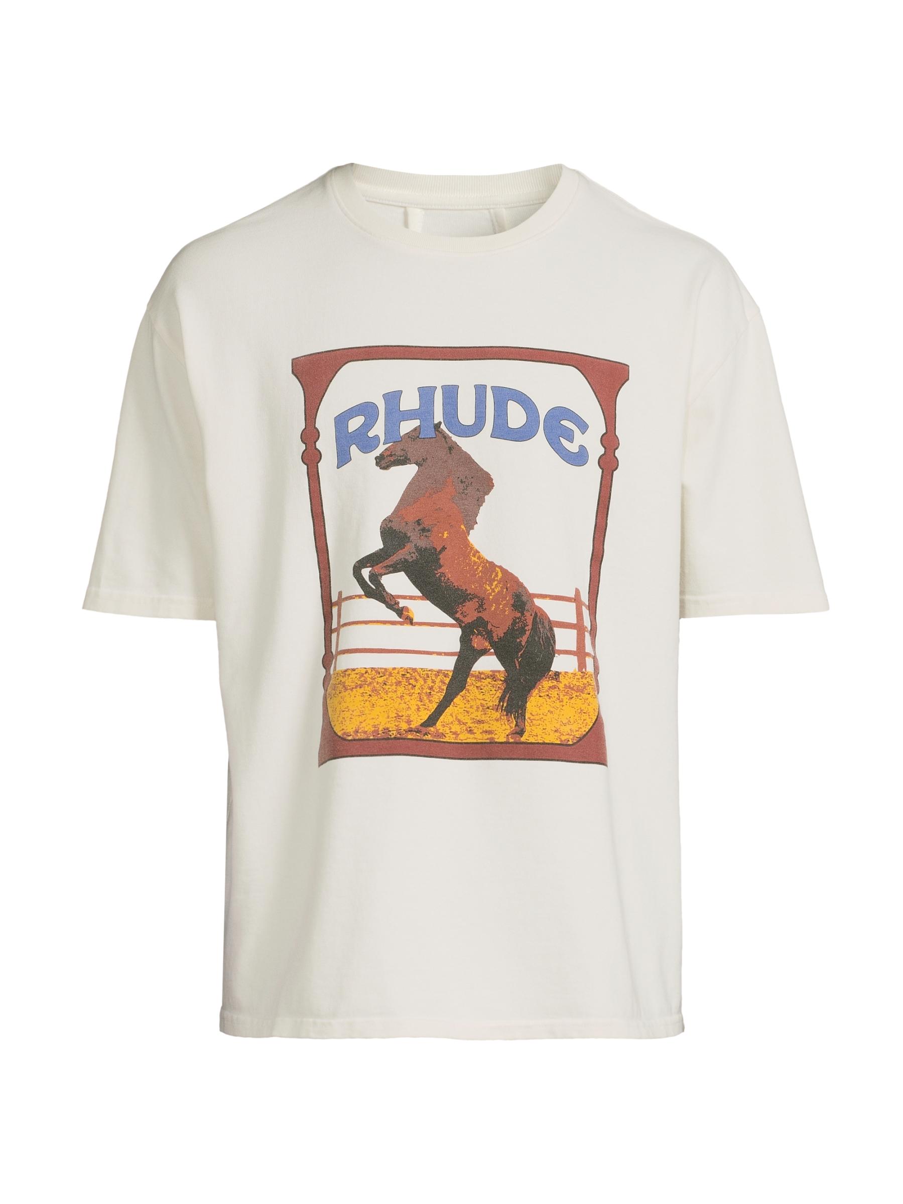 Rhude - カドリー・ロゴ・クルーネックTシャツ をオンライン購入