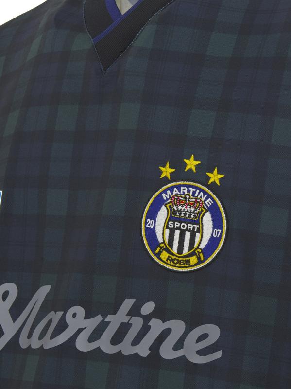 Martine Rose ロゴ モチーフ フットボールシャツ サッカー ブランド古着】ツイストストライプフットボールロゴゲーム長袖