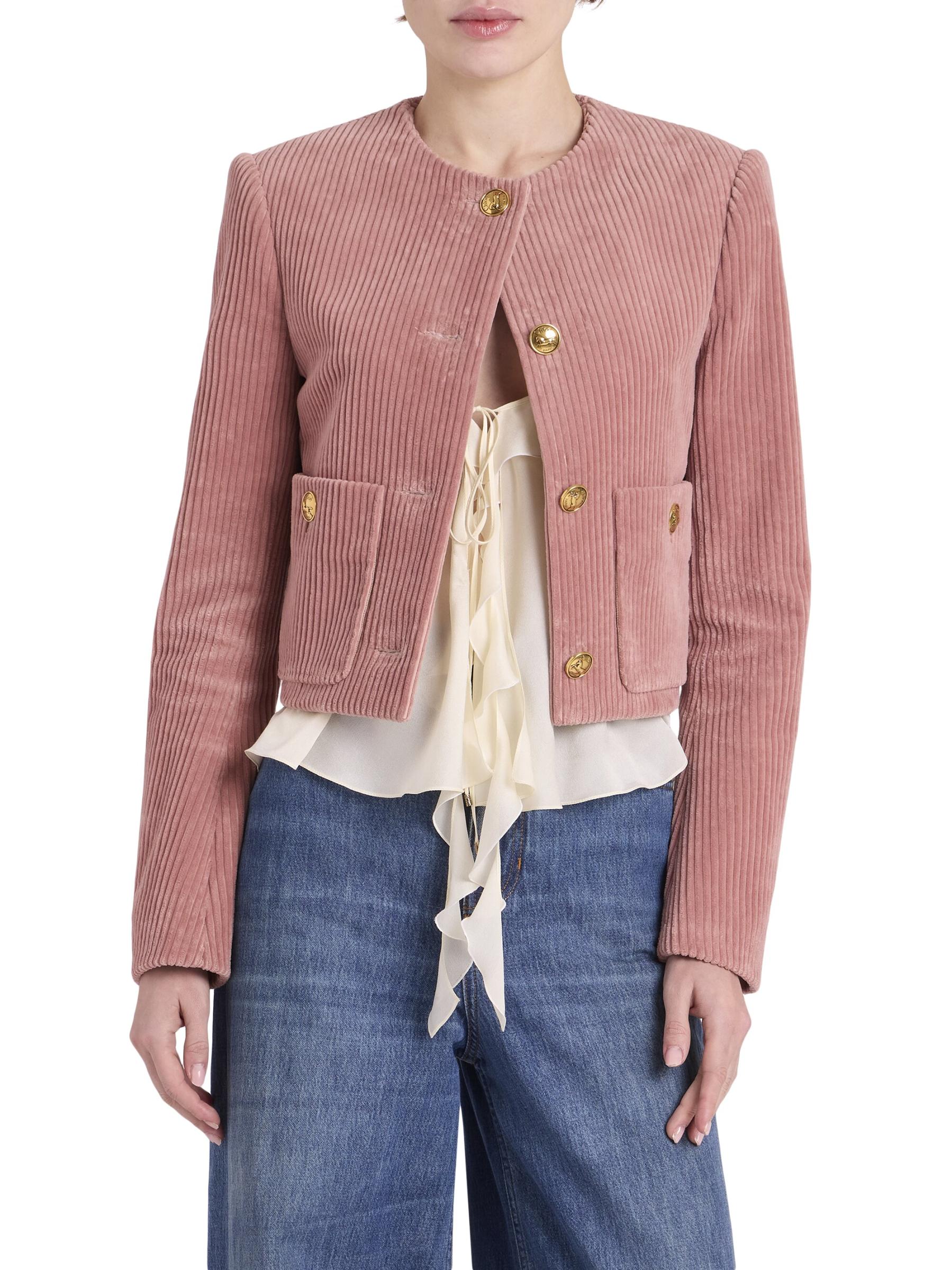 クロエ ジャケット コーデュロイ 新品 Chloé - コーデュロイ・クロップド・ジャケット をオンライン