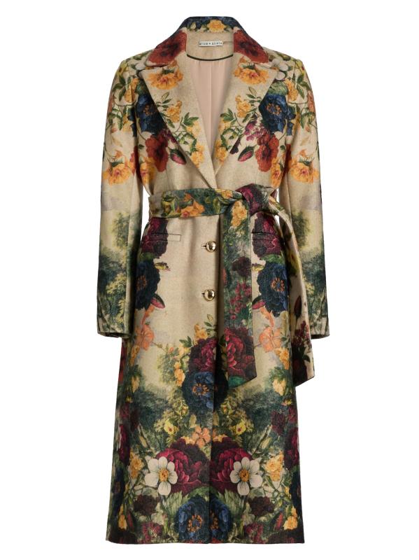 alice＋olivia【新品】 Alice + Olivia Daniela Bow Metallic Jacquard Minidress