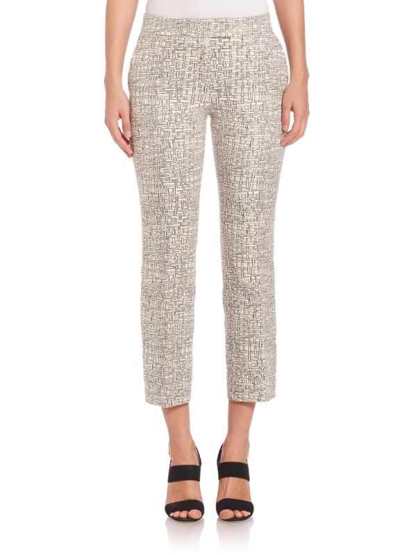 بنطال كروس ستيتش جاكارد مايدا