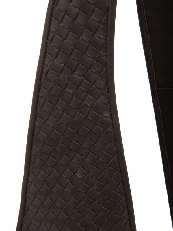 #5: حقيبة حبال فينيتو من الجلد المضفر - الفضة الفوندان