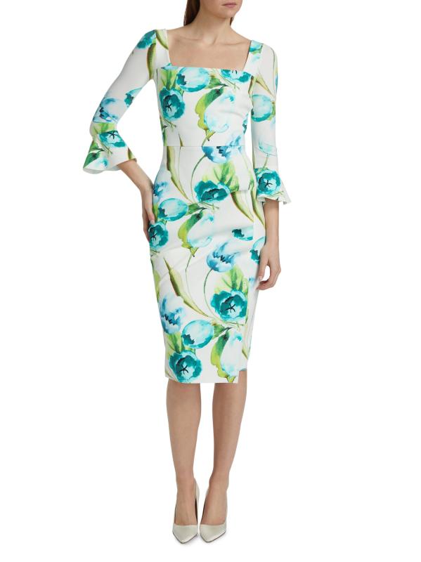Shop Chiara Boni La Petite Robe Astra Floral Cocktail Dress
