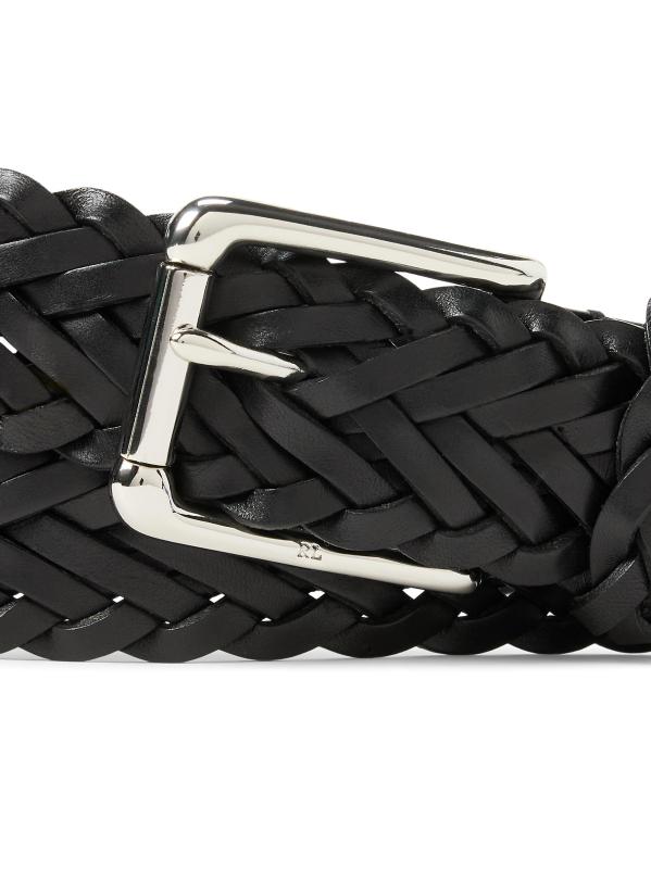 #2: حزام فاتشيتا الجلدي المجدول - أسود