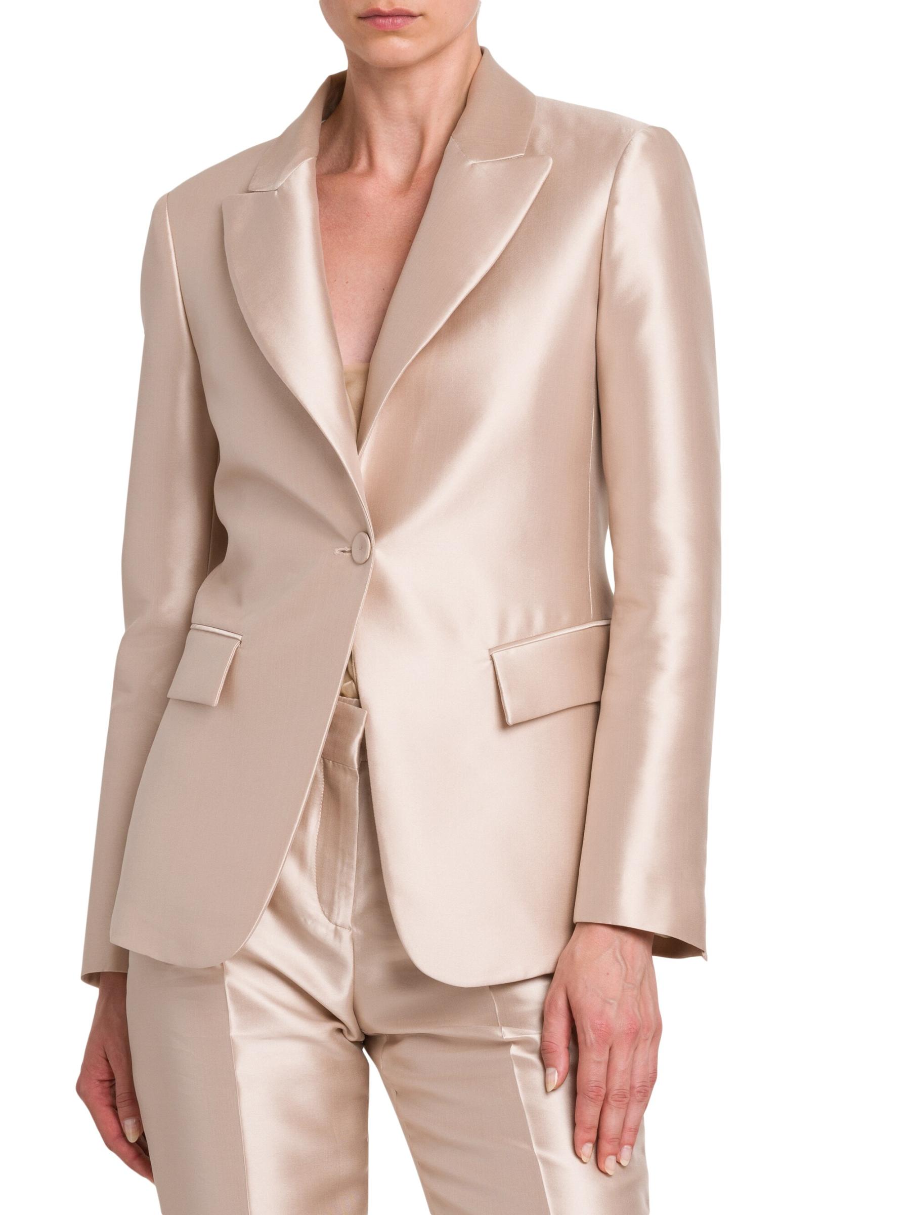 【関税込み】A FERRETTI MIKADO JACKET Shop Alberta Ferretti - Mikado Single-Breasted Jacket | Saks