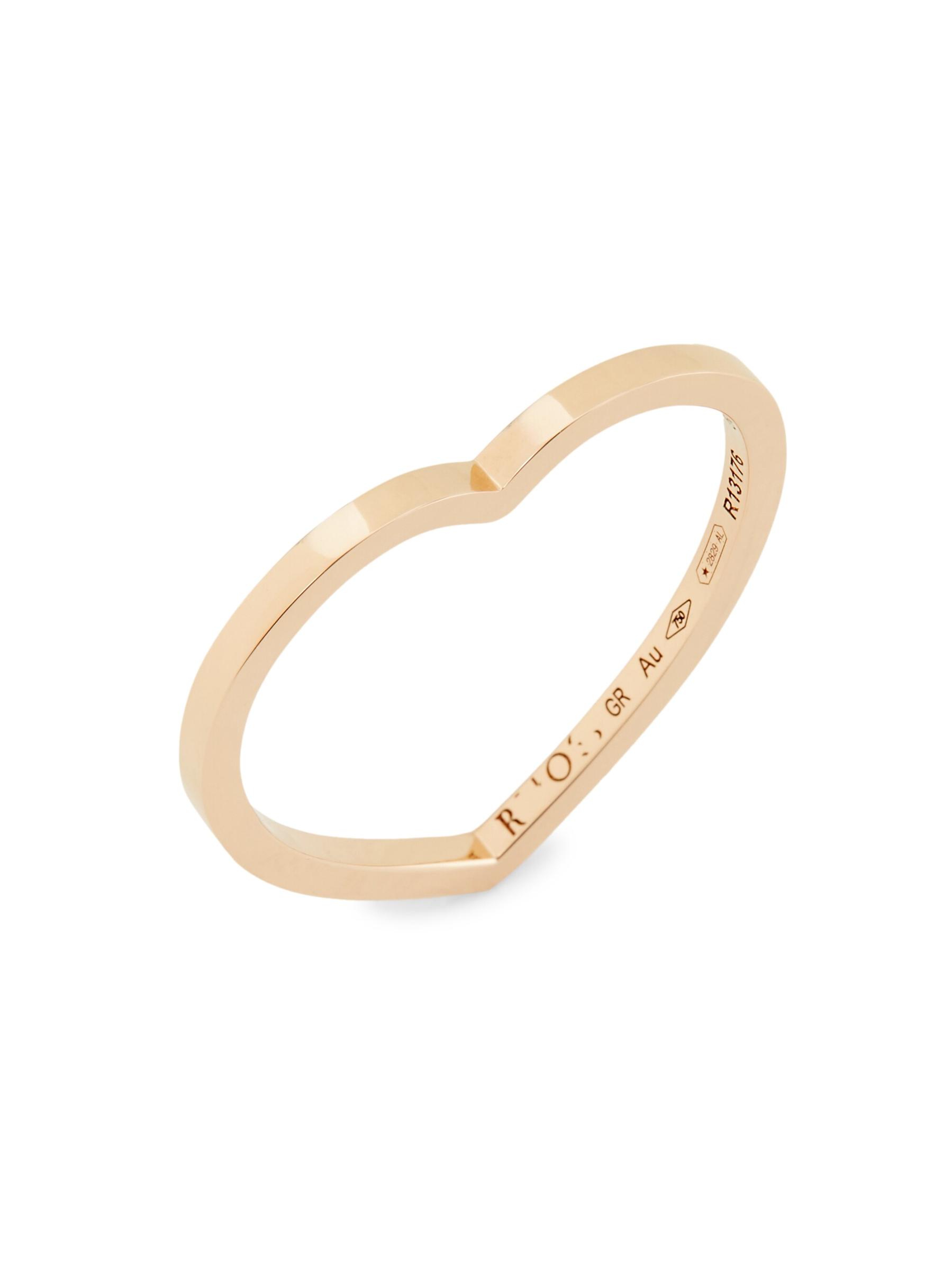 Repossi - アンティファー 18K ローズゴールド ハート リング を