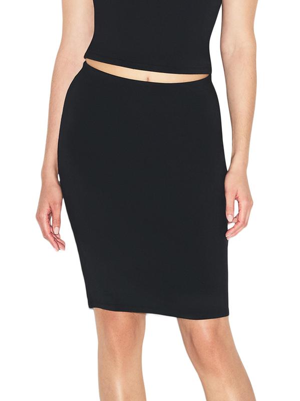 【8月中断捨離価格】 SKIMS LONG SKIRT&CAMI SHEER KNIT FOLDOVER LONG SKIRT | ONYX