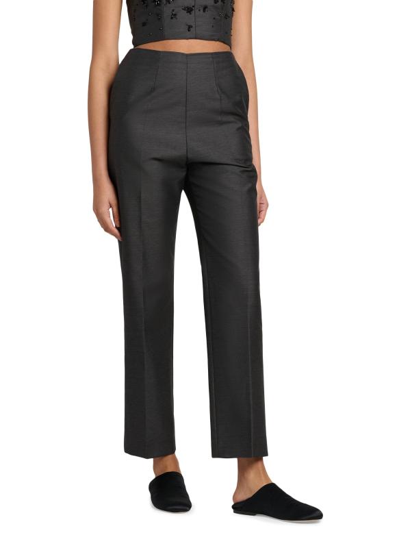 #3: بنطلون فيرجن من الصوف والحرير - اللون الرمادي