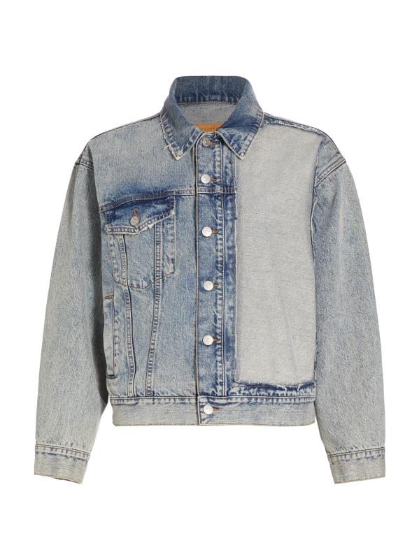 ■MM6 MAISON MARGIELA■デニム トラッカージャケット MM6 Maison Margiela - コントラスト・パネル・デニム