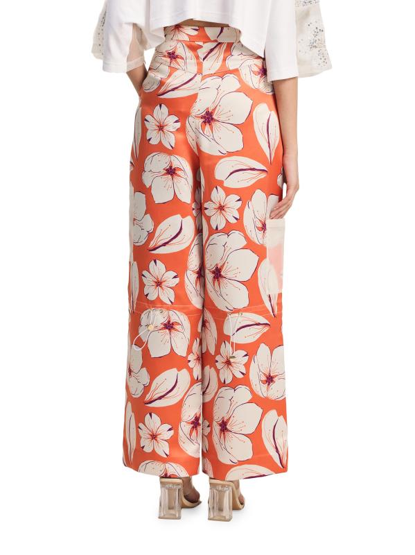 #5: بنطلون كارجو بجيب مزهّر - متعدد