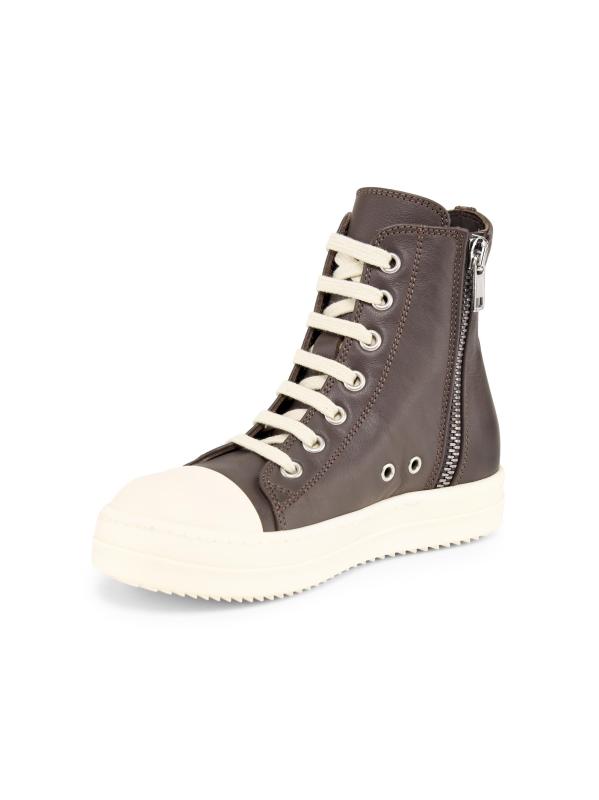 #3: حذاء رياضي من الجلد برقبة عالية للأطفال الصغار - حليب