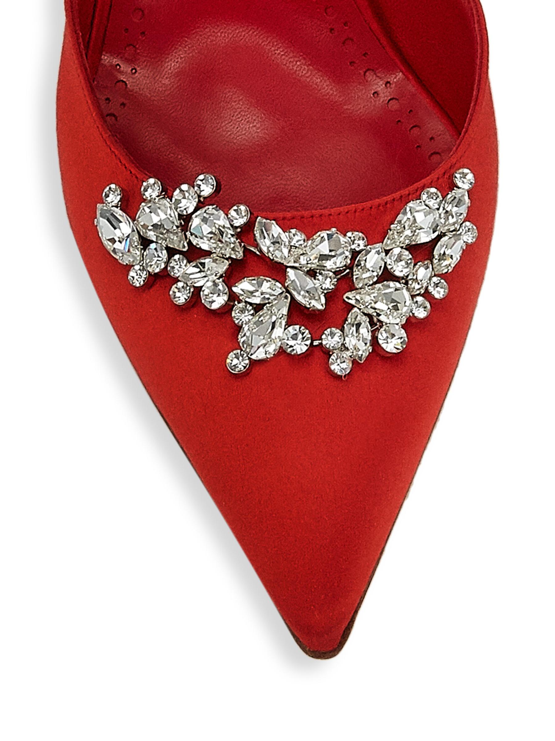Manolo Blahnik - ルルム 90MM エンベリッシュド サテン