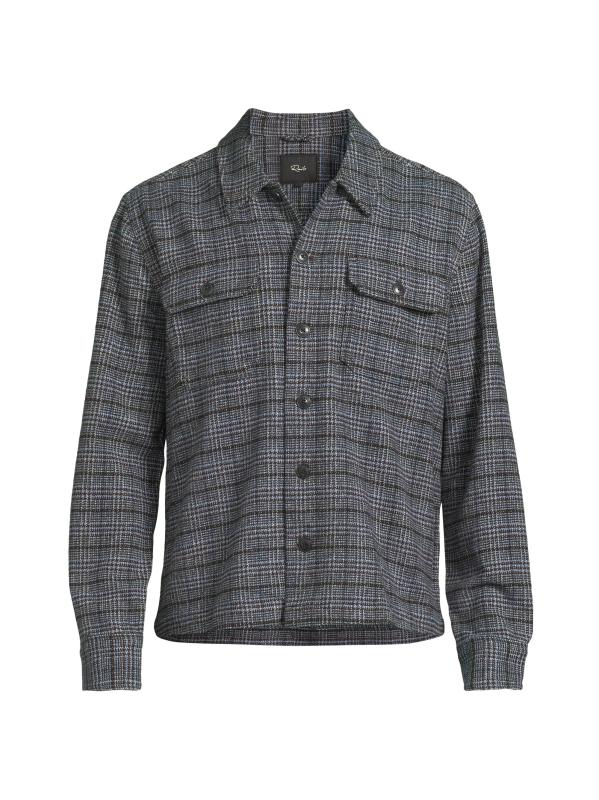 قميص ستيلان من القطن المنقوش