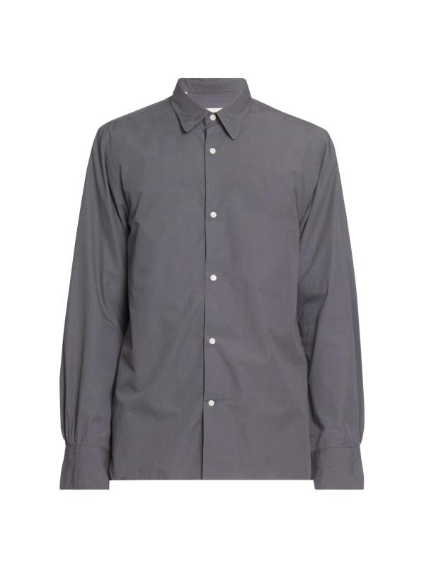 قميص قطني ذو ياقة ناعمة وأزرار أمامية