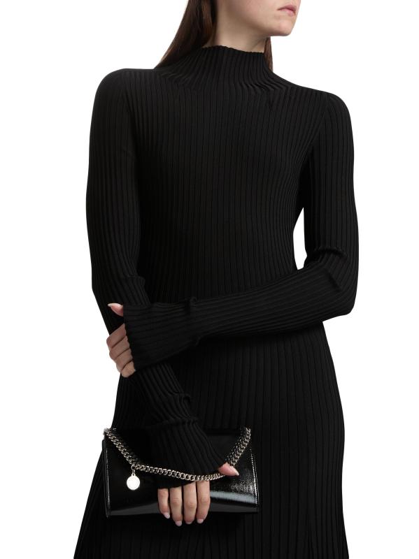 #5: فستان تابيثا الطويل المحبوك - أسود