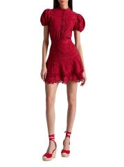 アリスオリビア Delia レース チュニック フェミニン ミニドレス Alice + Olivia - ローリン・エンブロイダリー・レース・ミニ