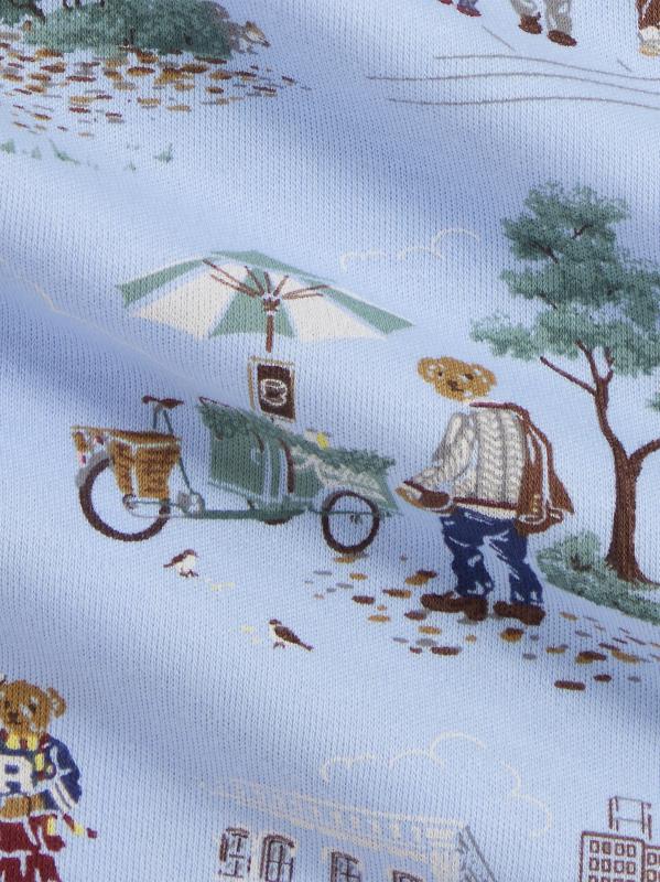 #3: مجموعة هدايا من 6 قطع من القطن المتشابك بطبعة للأطفال الرضّع - دب طفل في مدرسة مدينة نيويورك