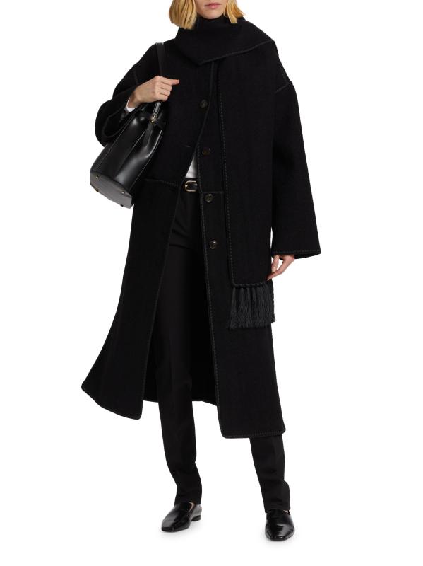 Totême - 刺繍スカーフ・コート をオンライン購入 | Saks Fifth