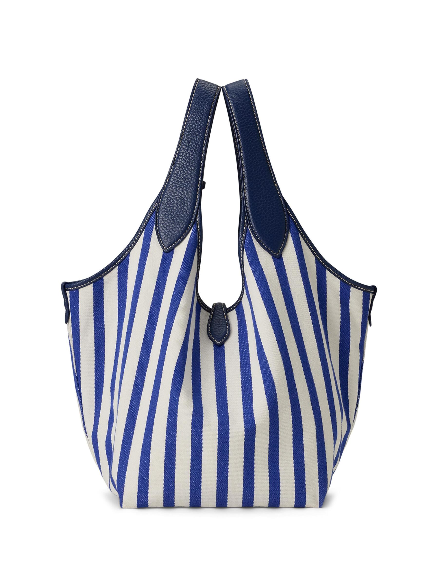 【POLO RALPH LAUREN】Polo Play Striped Canvas Tote トート Polo Play Striped Canvas Tote