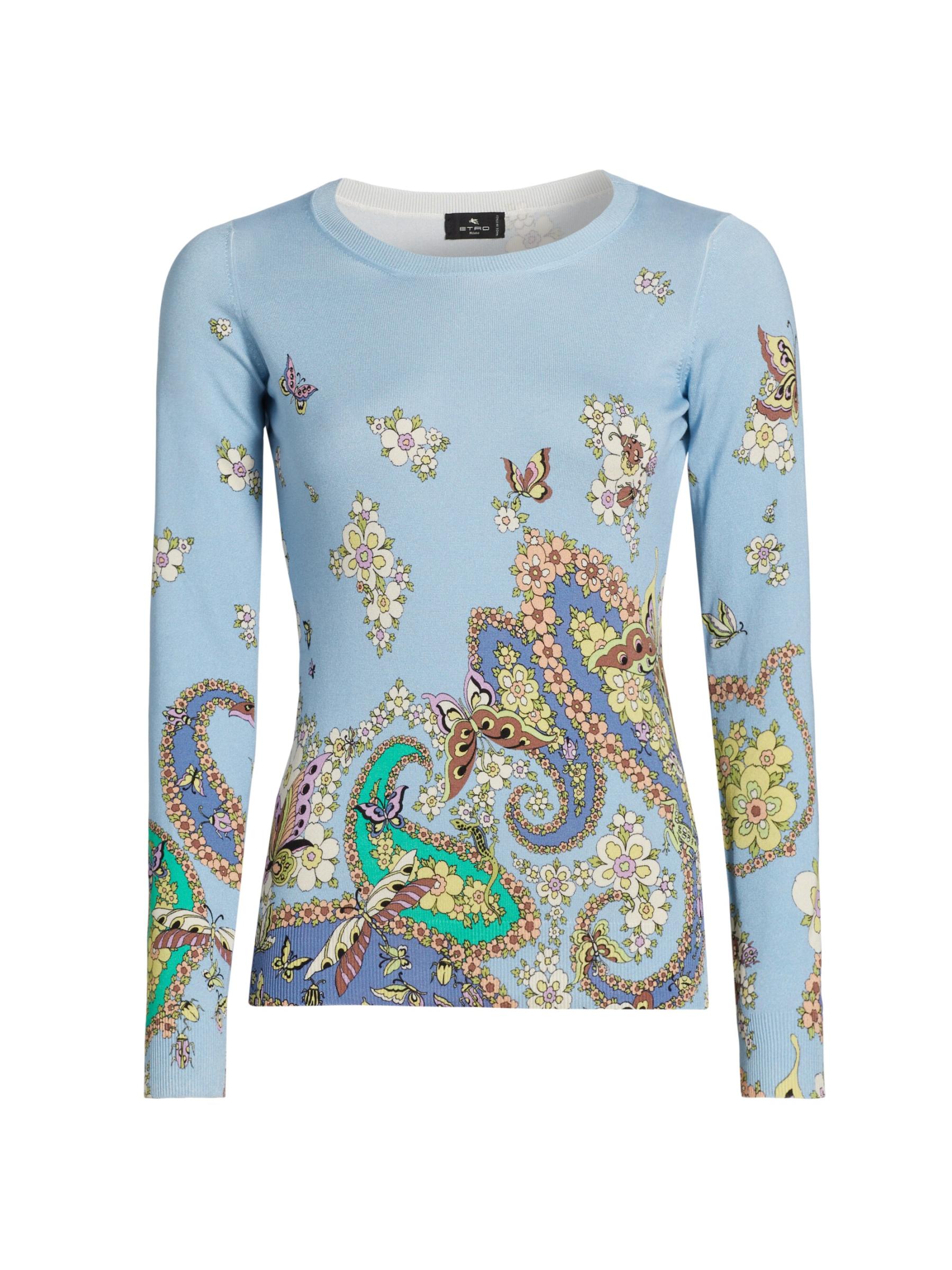 Tシャツ・カットソー Etro Long-Sleeved Top With Paisley Pattern ETRO paisley-print long-sleeve Top | Neutrals | FARFETCH ID