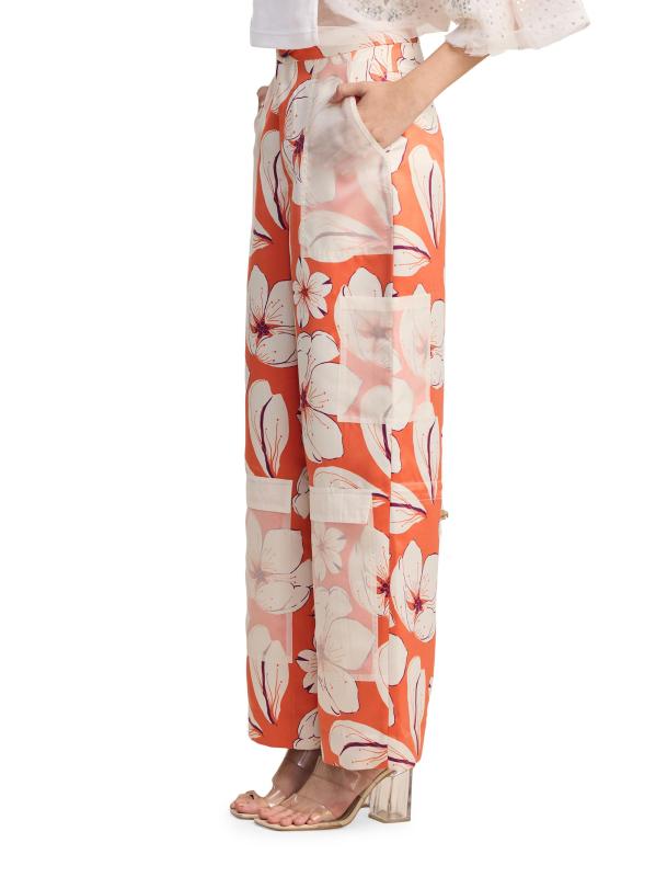 #4: بنطلون كارجو بجيب مزهّر - متعدد