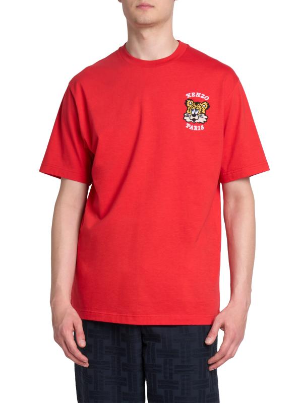 Shop KENZO - Kenzo Verdy Market Embroidered Classic T-Shirt
