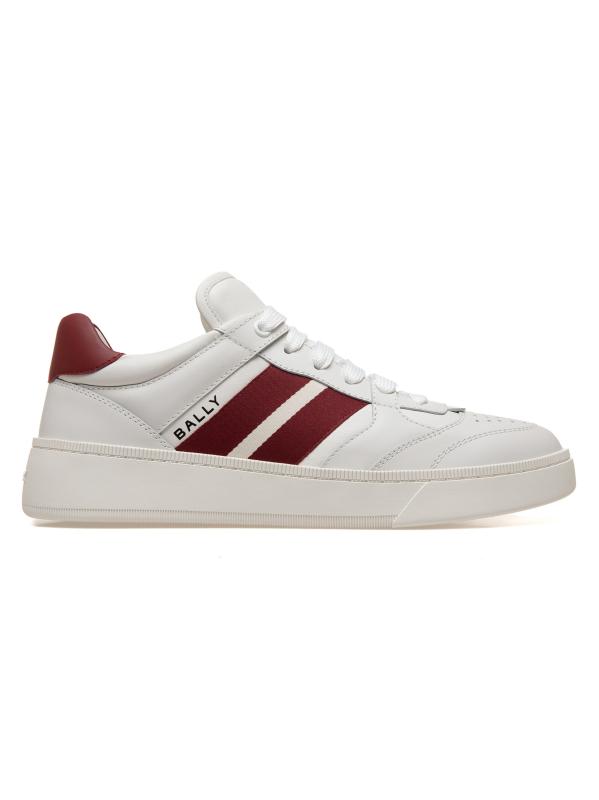 Shop Bally - Rebby Striped Leather Low-Top Sneakers | Saks