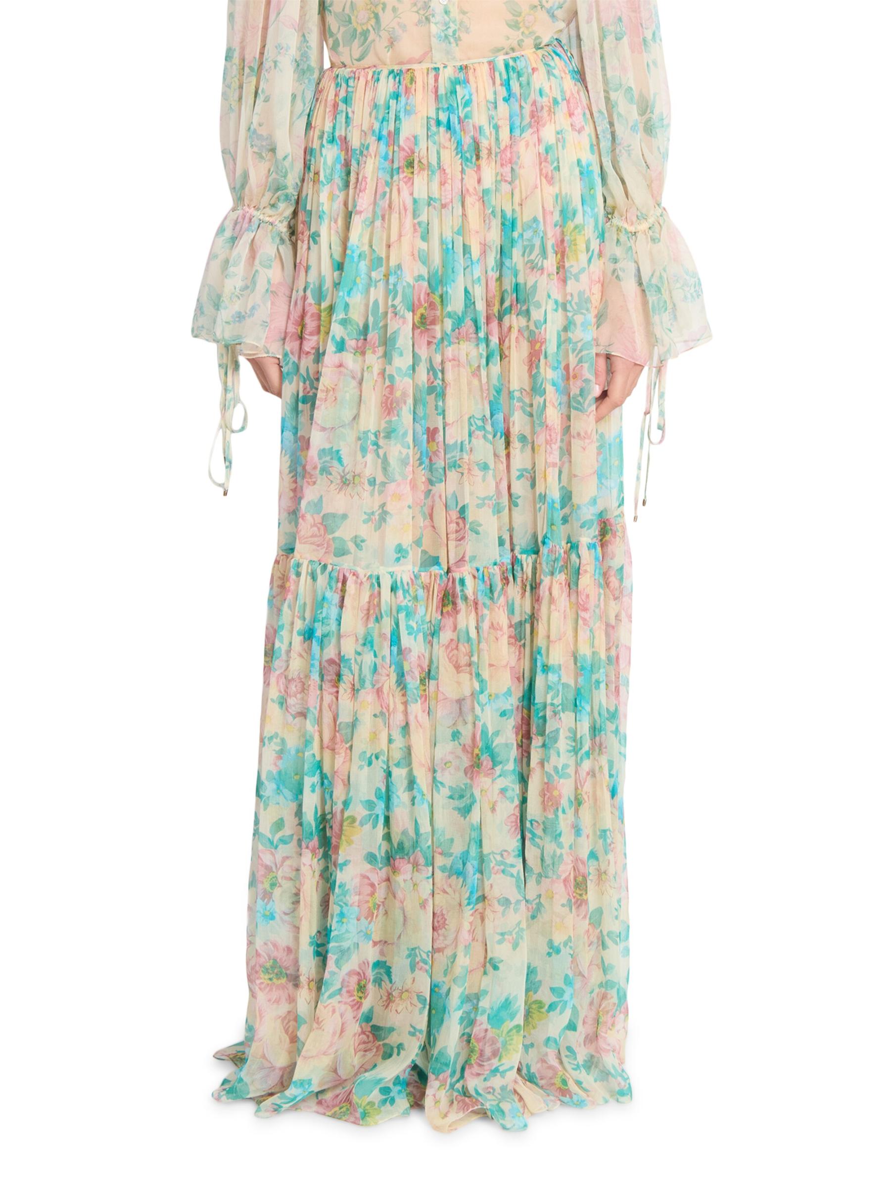 Shop Chloé - Floral Silk Maxi Skirt | Saks Fifth Avenue
