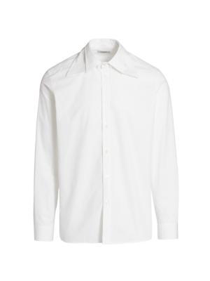 Detachable Collar Poplin Shirt