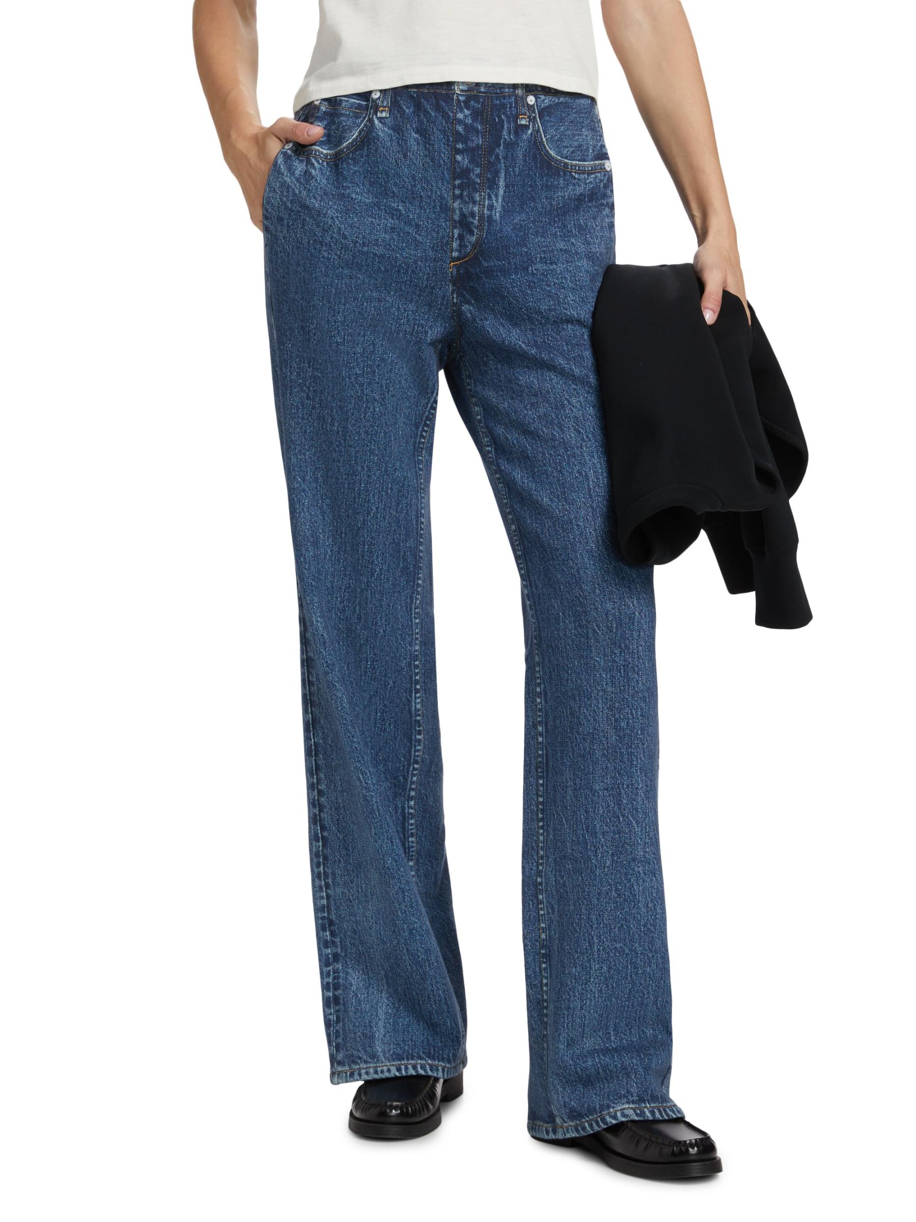 Shop Rag & Bone - Miramar Cotton Terry Jeans | Saks Fifth