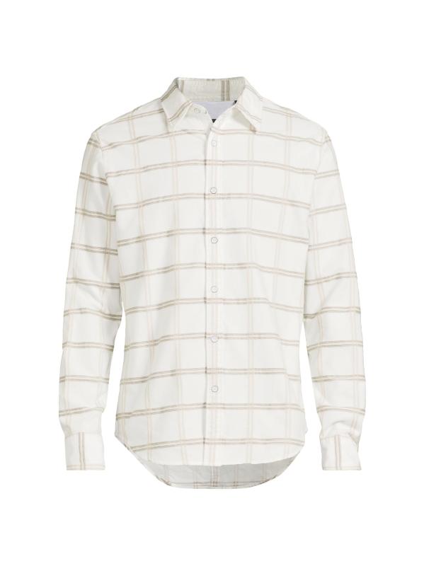 Tomlin Plaid Oxford Cotton Button-Front Shirt