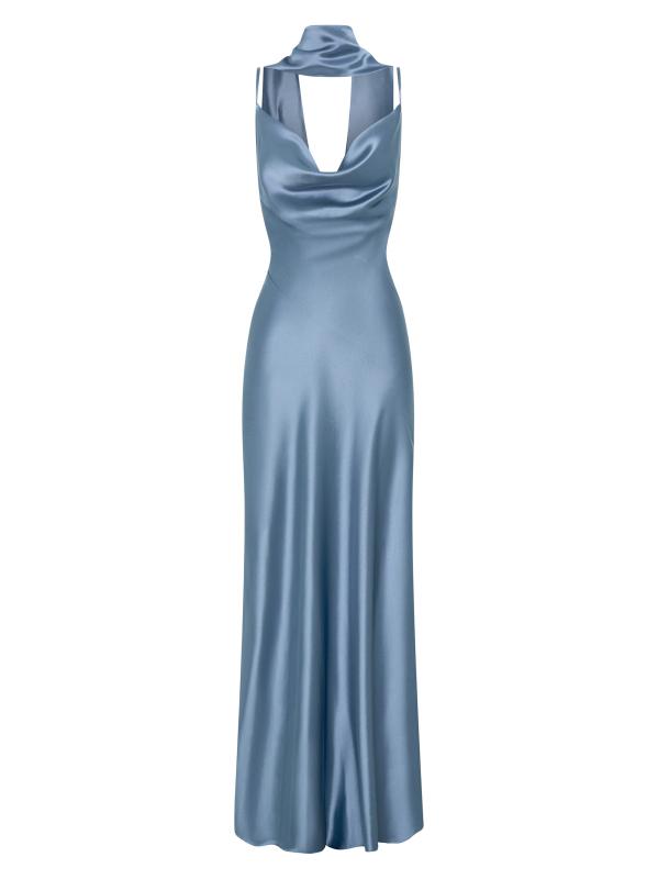   イブニングドレス NAVY LACETOP GOWN RMD-054 ：Sarah Johnson NAVY（サラ・ジョンソン）【インポート