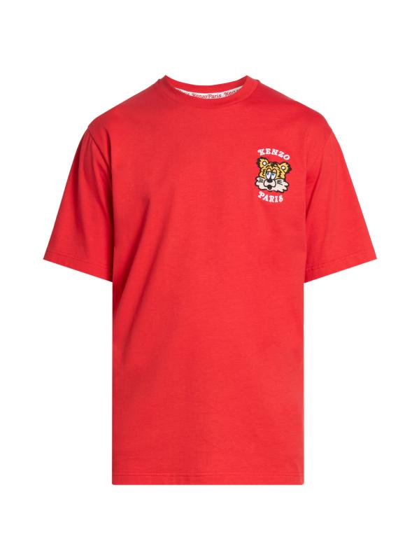 Shop KENZO - Kenzo Verdy Market Embroidered Classic T-Shirt