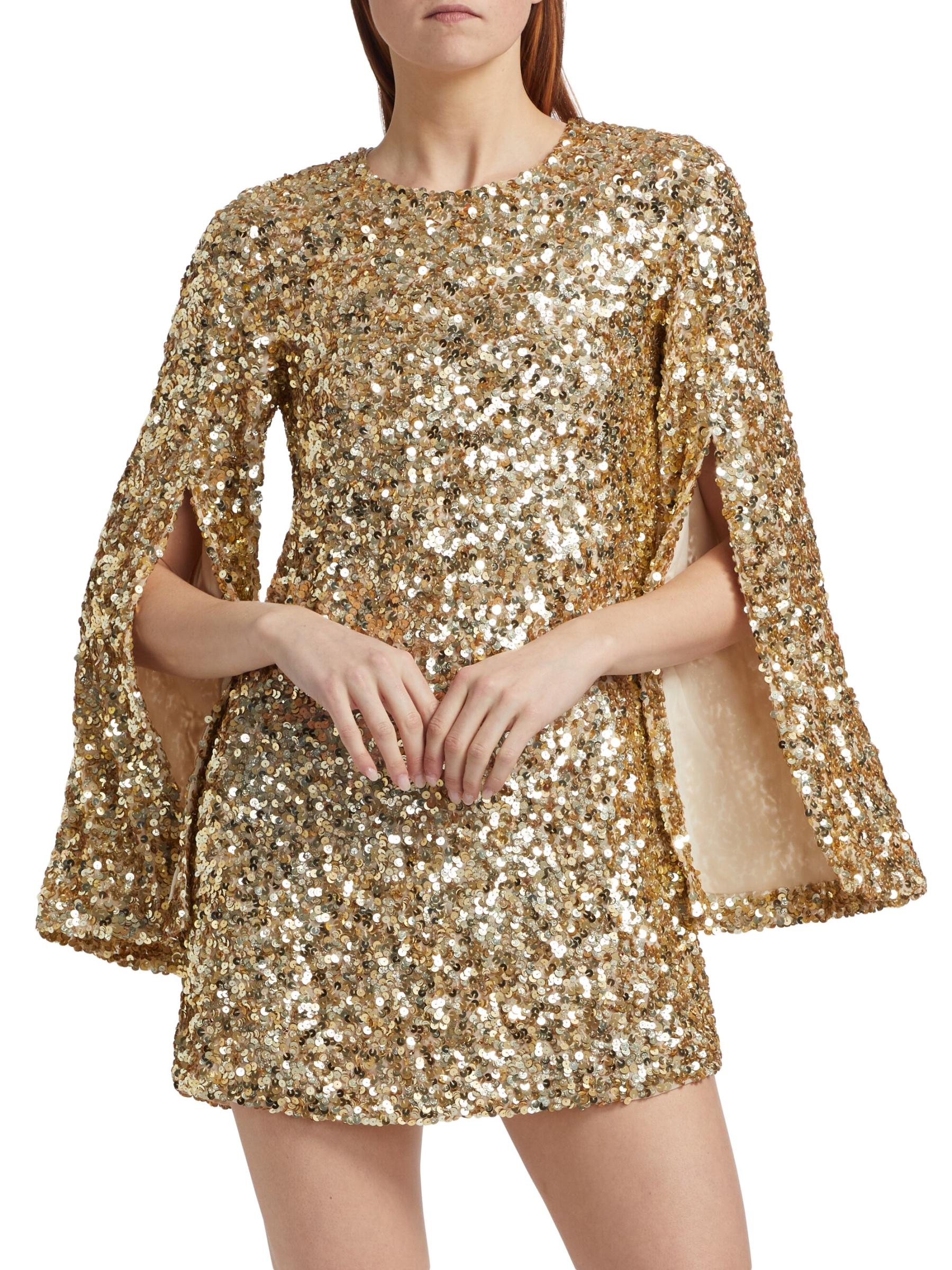 Shop Alice + Olivia - Eleonora Embellished Sequin Minidress